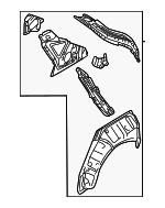 51510FN0409P - : Inner Quarter Panel for Subaru Image