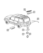 5137542AA - Electrical: Park Assist Display Bracket for Mopar Image
