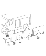 5104295AA - Interior Trim: Inner Panel for Dodge: Sprinter 2500, Sprinter 3500 Image