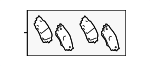 446648170 - Brakes: Brake Pads for Lexus Image