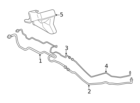 Rear AC Lines for 1998 Lexus LX470 #0