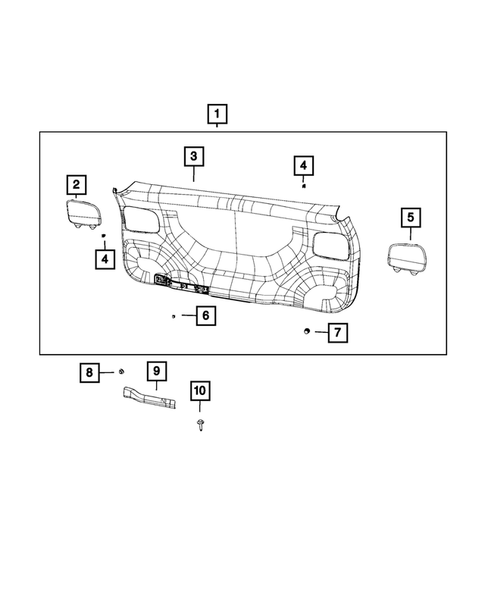 Liftgate Panel and Scuff Plate for 2023 Jeep Cherokee #0
