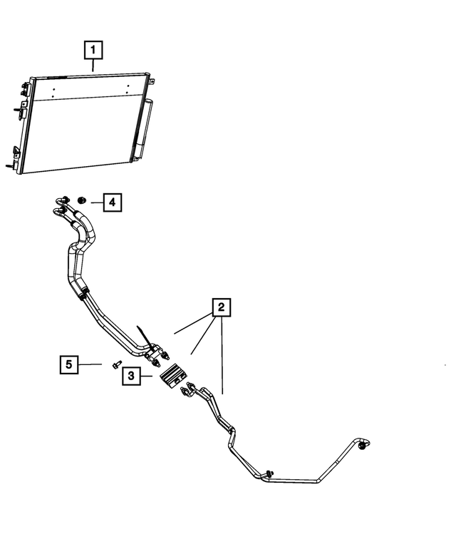68211105AA - Cooling: Condenser And Trans Cooler Cooler for Mopar Image