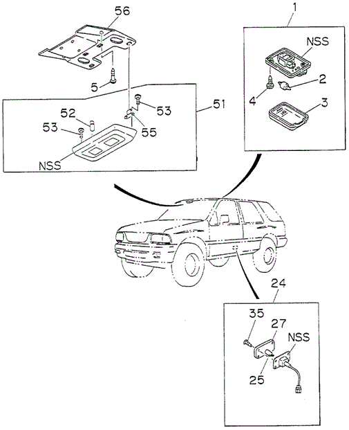 Interior Light for 1997 Honda Passport #0