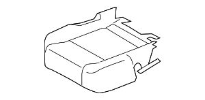 LK4Z9963804AU - Body: Cover Assembly Rear Seat Cushion for Ford Image