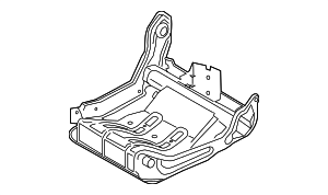 CK4Z9963160AH - Body: Frame And Spring Rear Seat Cus for Ford Image