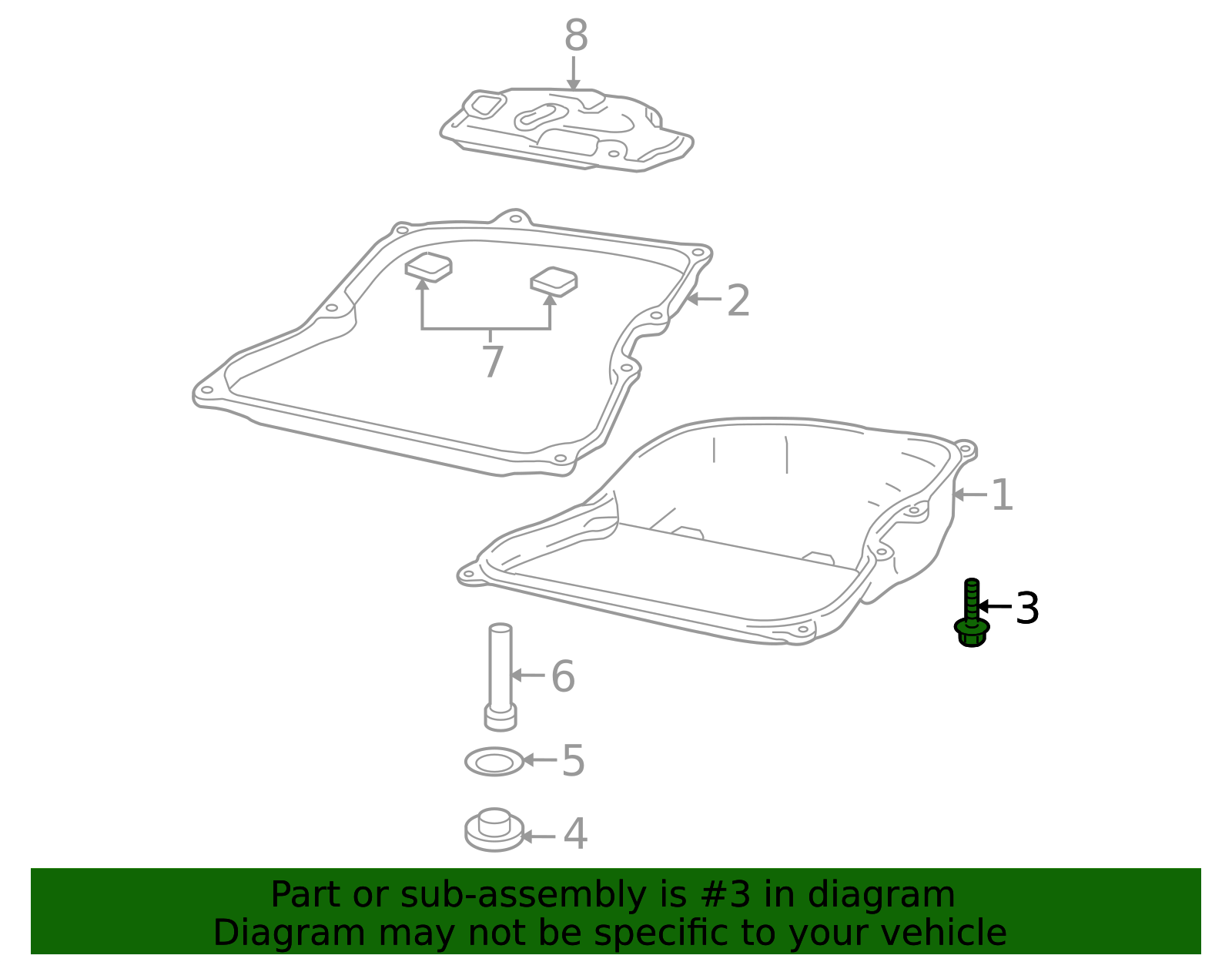 2009-2024 Volkswagen Trans Pan Bolt WHT-000-309 | OEM Parts Online