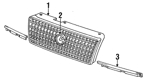 Grille & Components for 1991 Lexus ES250 #0