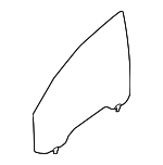 80300ZQ00A - Body: Door Glass for Nissan: Armada, TITAN Image