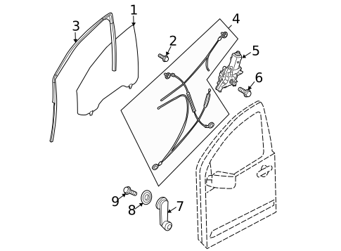 Front Door for 2010 Nissan TITAN #1