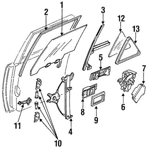 Door for 1991 Nissan Stanza #0