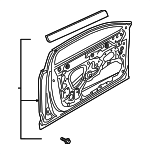 4K9833051A - : Door Shell for Audi: RS6 Avant Image