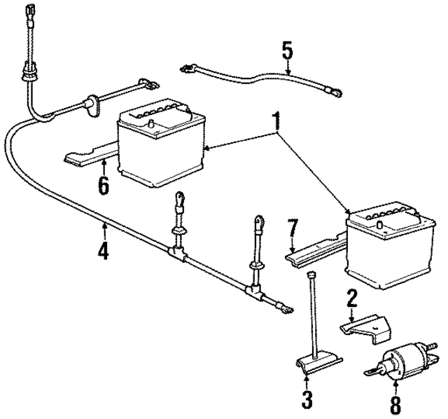12421737732 - Electrical: Battery Cable for BMW Image
