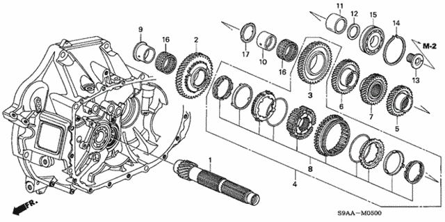 Countershaft for 2006 Honda CR-V #0