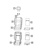 7ZL37LA8AA - : Front Seat Back Cover, Left for Mopar Image