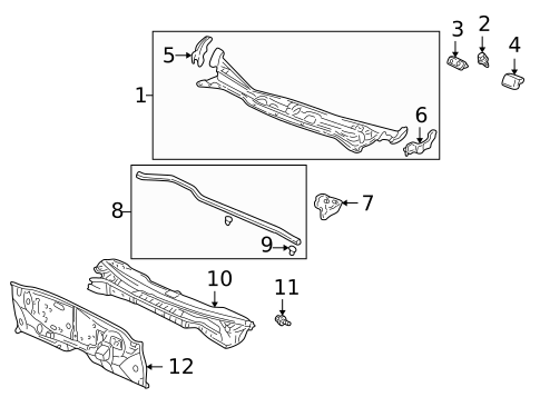 Cowl for 2003 Acura CL #0