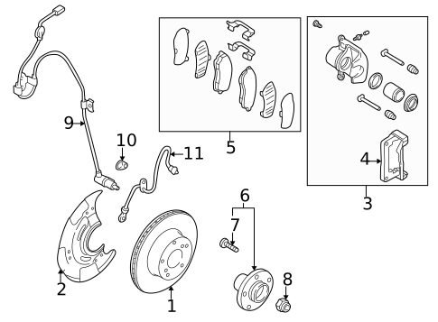 Front Brakes for 2004 Subaru Baja #0
