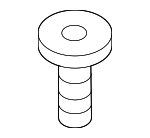 51717066229 - Body: Rocker Molding Pin for BMW: 525i, 525xi, 528i, 528i xDrive, 528xi, 530i, 530xi, 535i, 535i xDrive, 535xi, 545i, 550i, 645Ci, 650i, M5, M6 Image