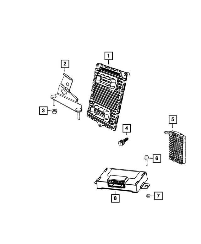 5187982AF - Electrical: Engine Control Module Bracket for Mopar Image