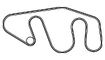 11720EZ30B - Cooling System: Serpentine Belt for Nissan: NV1500, NV2500, NV3500, TITAN, TITAN XD Image