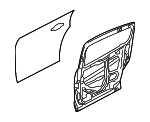 CCY37302XG - Body: Door Shell for Mazda Image
