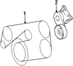 9091602793 - Cooling System: Serpentine Belt for Lexus: GS300, SC300 Image