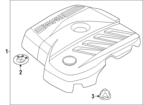 Engine Appearance Cover for 2024 BMW 530i #0