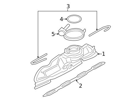 Exhaust Manifold for 2024 Porsche Cayenne #1