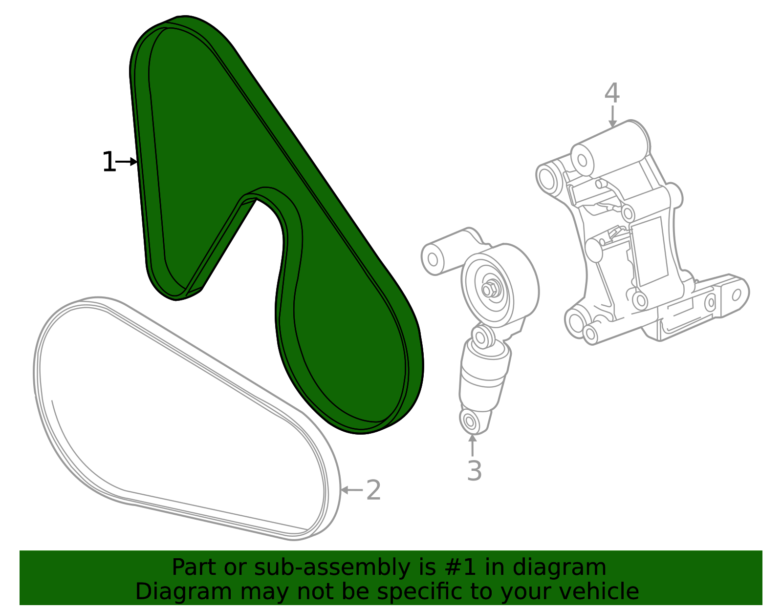 2025 Chevrolet Corvette Serpentine Belt 12732634 | OEM Parts Online