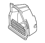 95C868828BLK - Body: Interior Quarter Panel Trim Panel Storage Compartment for Porsche: Macan Image