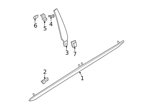 Exterior Trim - Pillars for 2014 Audi A7 Quattro #0