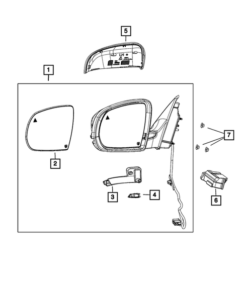 Exterior Mirror for 2017 Jeep Cherokee #0