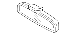 85101A4000 - : Mirror Inside for Kia: Cadenza, Forte, Forte5, Niro, Niro EV, Optima, Sorento, Soul, Soul EV, Sportage, Stinger, Telluride Image