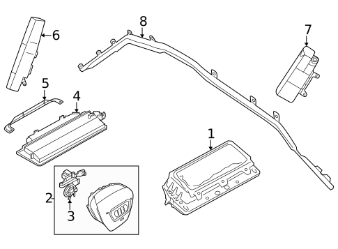 Air Bag Components for 2022 Audi RS e-tron GT #0