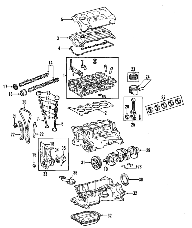 1110121034 - Engine: Cylinder Head for Toyota Image