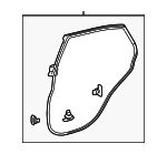 678720E020 - Body: Door Weather-strip for Lexus: RX350, RX450h Image
