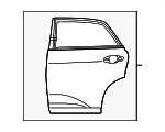 670030E070 - Body: Door Shell for Lexus: RX350, RX450h Image