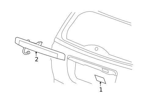 License Lamps for 2015 Jeep Patriot #0