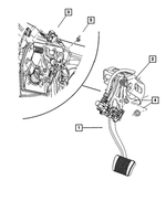 4779558AF - Brakes: Brake Pedal And Pad for Chrysler: 300 | Dodge: Challenger, Charger, Magnum Image