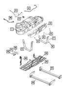 68408871AC - Fuel and Accelerator Pedal: Fuel Tank for Mopar Image