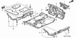 83600S5AA01ZB - Interior/Bumper: FLOOR MAT SET *YR239L* (IVORY) for Honda Image