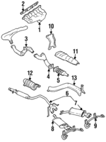 25640095 - Exhaust: Exhaust Muffler for Cadillac: DeVille, Seville Image