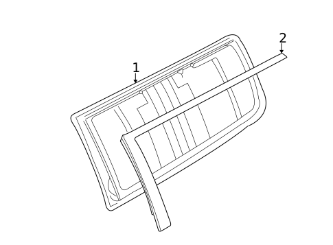 Glass & Hardware for 2007 Volvo XC70 #0