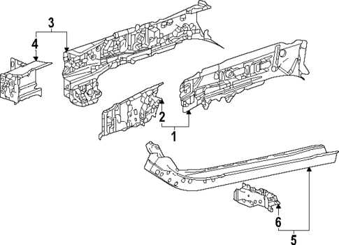 Structural Components & Rails for 2025 Lexus RX350h #2