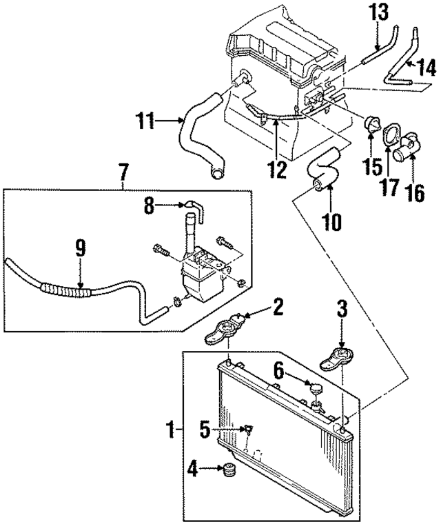 MB3H715203 - : Radiator Assembly Drain Plug for Kia Image