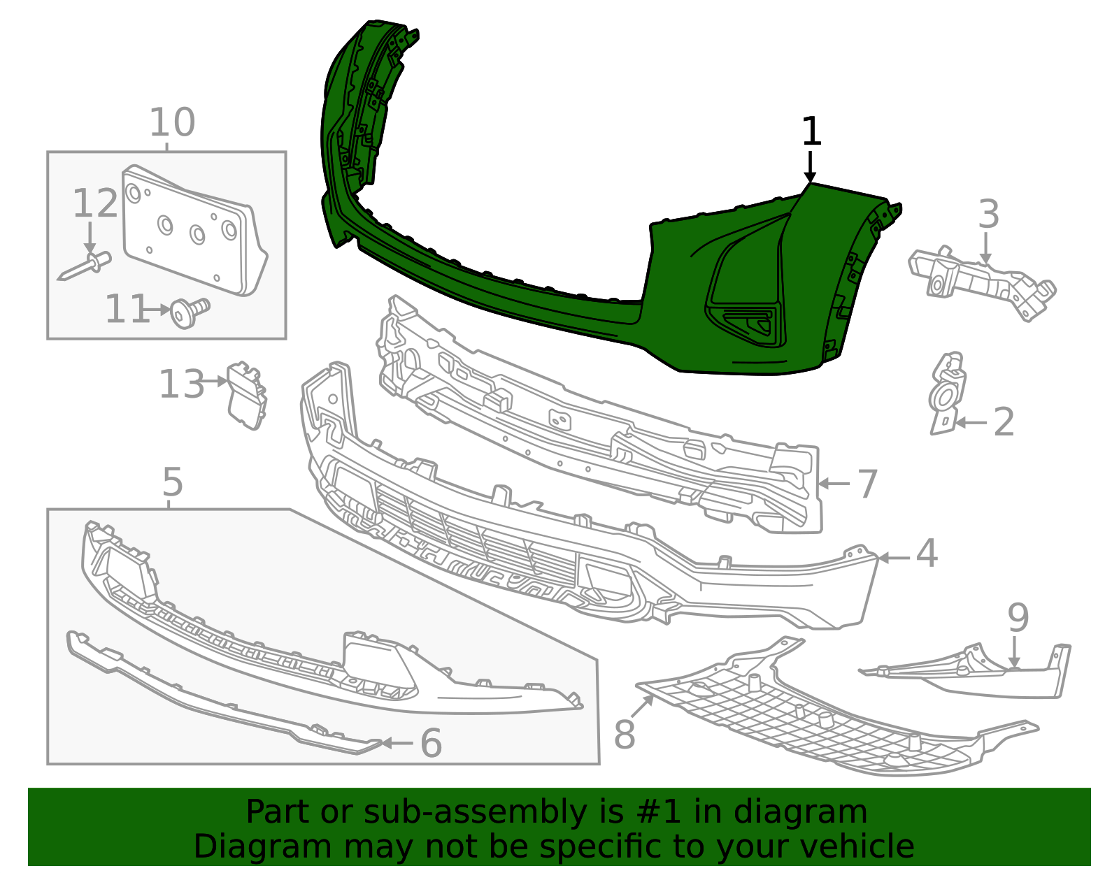 2025-2026 Chevrolet Equinox Bumper Cover 26484784 GM | GMPartsDirect.com