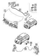 68656008AA - Body Sheet Metal Except Doors: Hood for Mopar Image