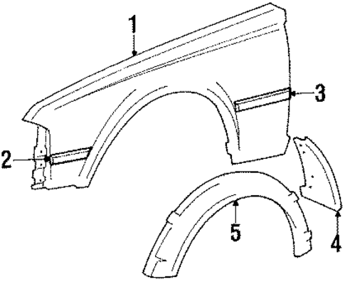 Fender & Components for 1985 Toyota Celica #0