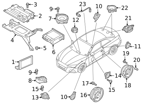 Antenna & Radio for 2018 Audi RS5 #0