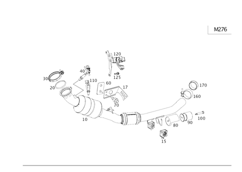 Exhaust System on 6-Cylinder Gasoline Vehicles for 2018 Mercedes-Benz GLE43 AMG #0